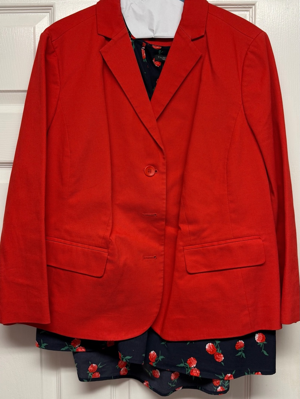 Talbots Red Women's Blazer Jacket